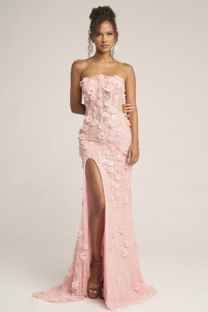 Portia and Scarlett PS26011 Long Award Ceremony Dress in 3D Floral