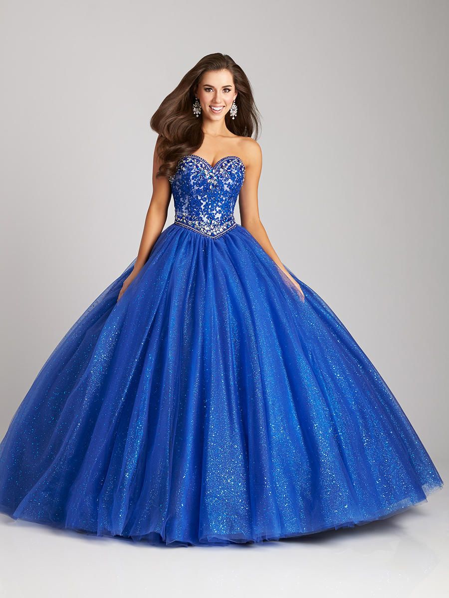 French Novelty: Allure Q535 Sparkling Quinceanera Dress