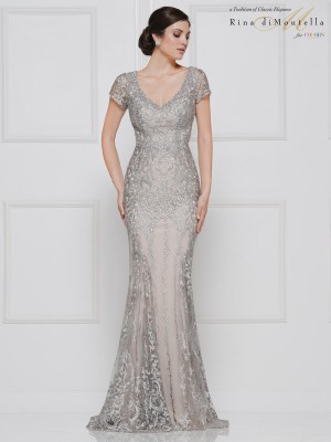 Rina Di Montella RD2657 Gorgeous Lace Mother of Bride Dress