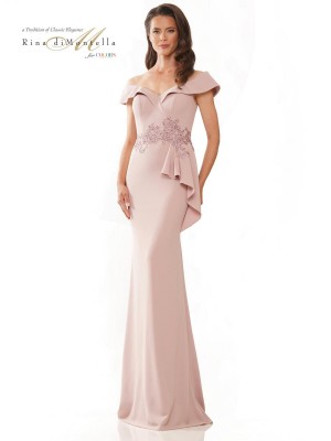 Rina Di Montella RD2821 Off Shoulder Mother of Bride Gown