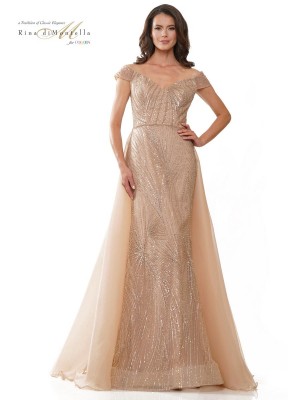 Rina Di Montella RD2905 Beaded Embroidered Mothers Gown