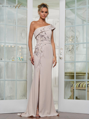 Rina Di Montella RD3203 One Shoulder Mother of Bride Gown