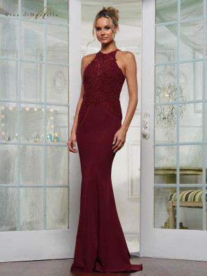 Rina Di Montella RD3243 High Halter Neck Mothers Gown