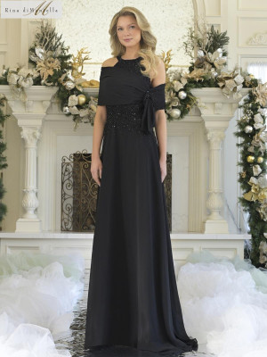 Rina di Montella RD3304 Long Mother Of The Groom Dress With Embroidered