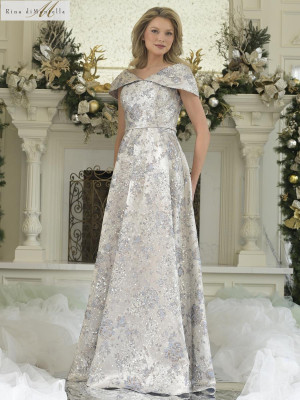 Rina di Montella RD3312 Long Formal Party Gown With Beading A-Line