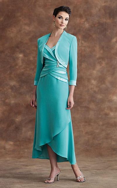 T Length Mother Of The Bride Dresses 2