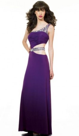 ME Prom One Shoulder Cutout Evening Dress BT1574