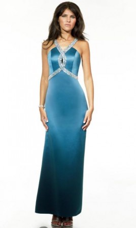 ME Prom Satin Keyhole Cocktail Dress PF1591