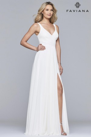 Faviana Glamour S10177 Romantic Chiffon Gown