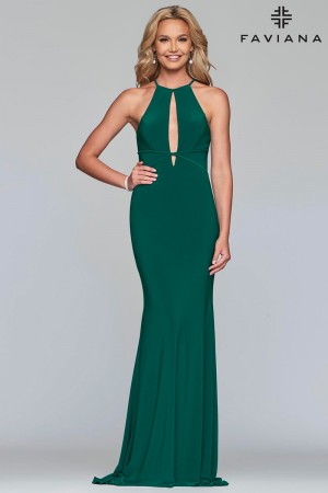 Faviana Glamour S10207 Updated Keyhole Prom Dress
