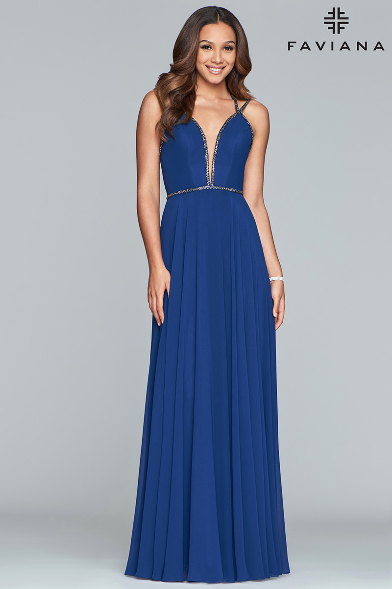 French Novelty: Faviana Glamour S10234 Classy Prom Dress