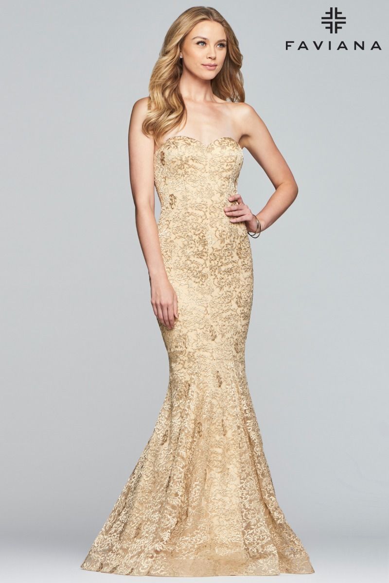 embroidered mermaid dress