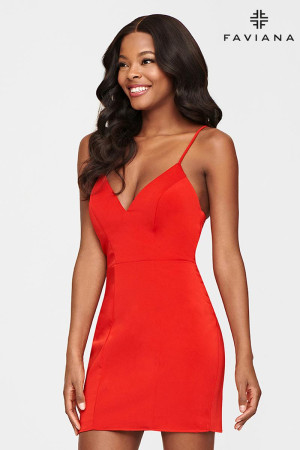Faviana S10719 Short Stretch Homecoming Dress