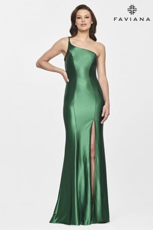 Faviana S10811 Affordable One Shoulder Prom Dress