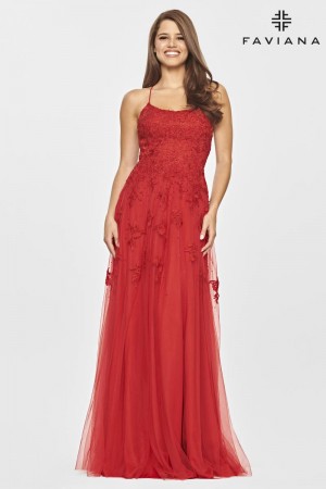 Faviana S10823 Perfect Scoop Neck Prom Dress