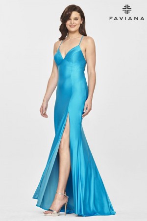 Faviana S10826 Lace Up Back Prom Dress