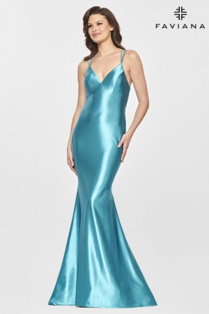 Faviana S10836 Lace Up Back Prom Dress
