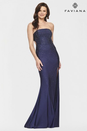 Faviana S10839 Strapless Stretch Prom Dress