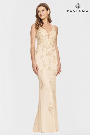 Faviana S10855 Feminine Prom Dress
