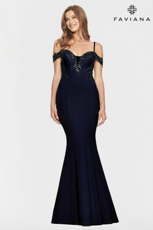 Faviana S10866 Cold Shoulder Prom Dress
