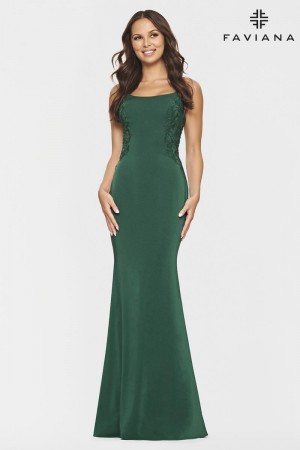 Faviana S10867 Scoop Neck Prom Dress