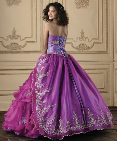 Quinceanera Collection Dress with Side Ruffles 26608 by House of Wu ...
