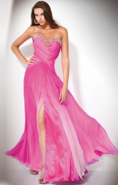 beaded ombre gown