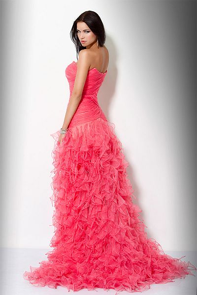 Multi Tiered Ruffle Jovani Evening Dress 7333: French Novelty