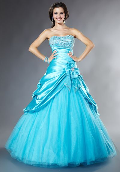 French Novelty: Tiffany Designs Presentation Satin Pickup Ball Gown ...