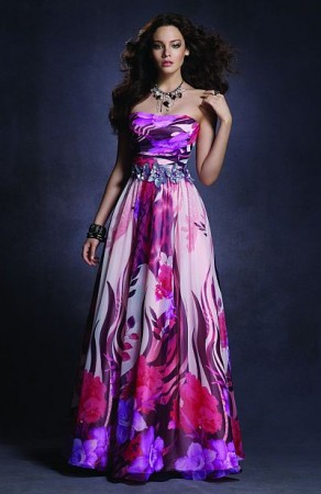 Twilight Floral Print Prom Dress 4032  by Alfred Angelo