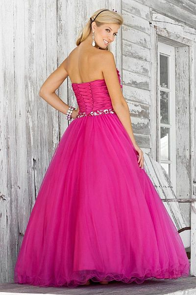 French Novelty: Prom Dresses 2012 Pink by Blush Prom Flowers Ball Gown 5116