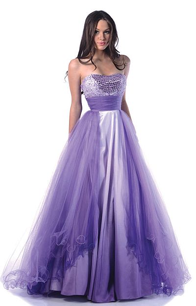 French Novelty: Johnathan Kayne Ombre Taffeta and Tulle Prom Ball Gown 240