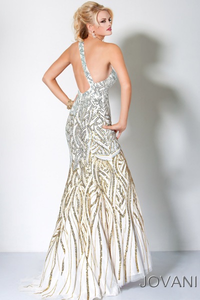 silver and gold evening gowns