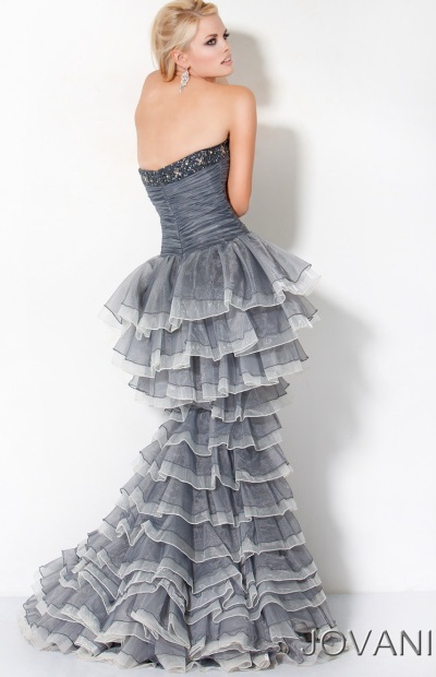 jovani gray dress