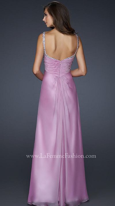 la femme chiffon ball gown