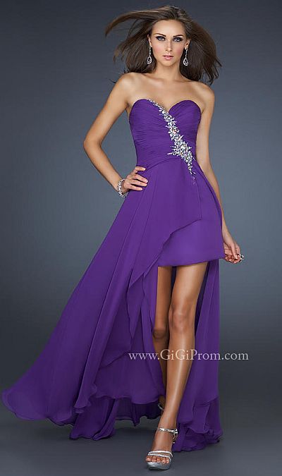 Prom Dresses 2012 GiGi High Low Prom Dress 17375 by La Femme: French ...