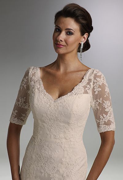 Rina di Montella Lace Mother of the Bride Gown RS1423: French Novelty