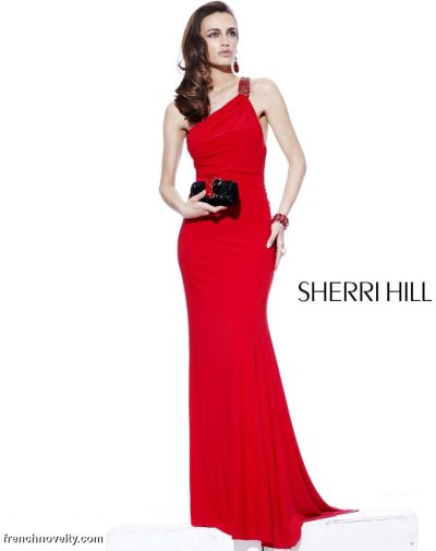 one shoulder sherri hill