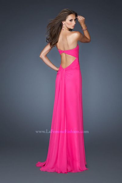 la femme chiffon ball gown