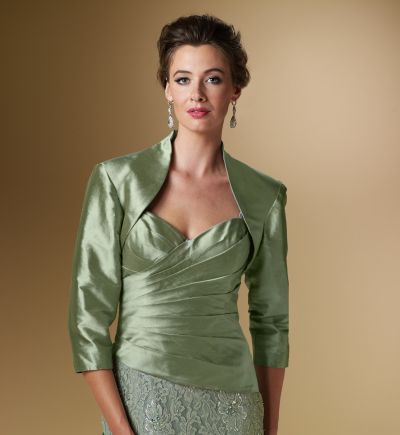 French Novelty: Rina Di Montella 1634 Silk Iridescent Taffeta Formal Dress