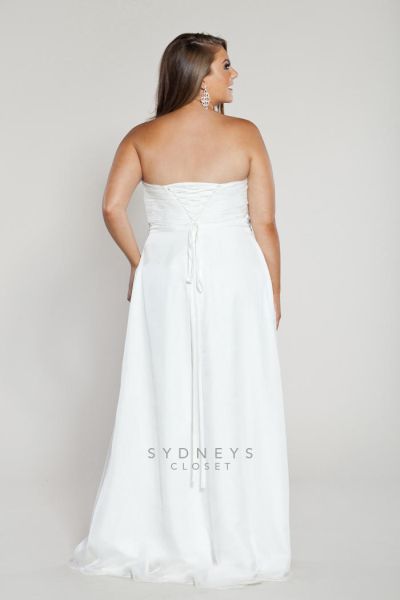 Sydneys Closet SC5018 Plus Size Informal Wedding Dress: French Novelty