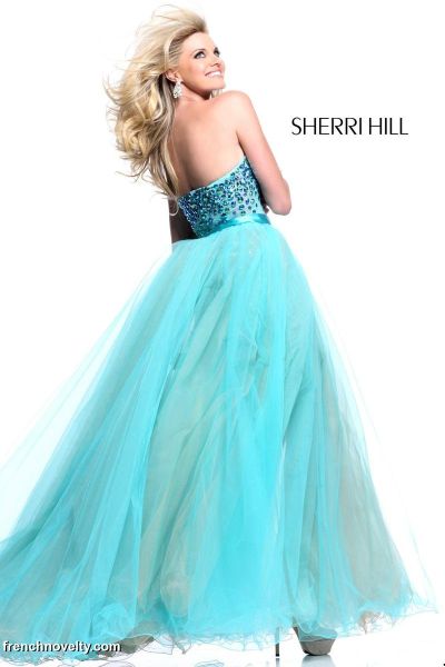 sherri hill high low pink