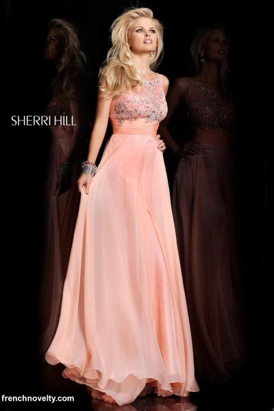 Sherri Hill 3872 Sleeveless Formal Dress: French Novelty