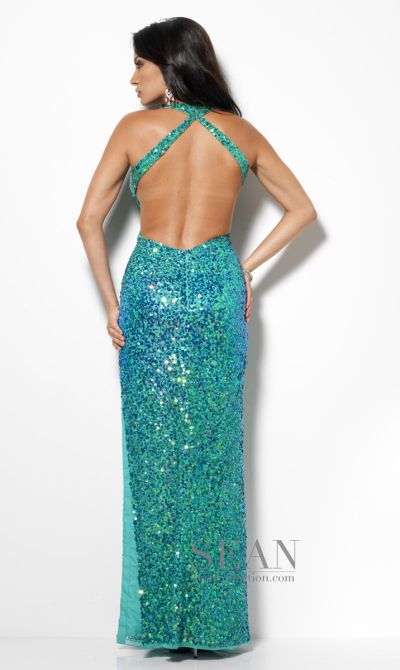 formal dress with side cutouts