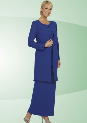 Size 18 Navy Ben Marc 13057 Church Choir Dress Set