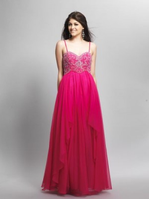 Size 0 Rose Pink Dave and Johnny 7608 Beaded Formal Dress