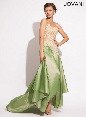 Jovani 10466 Corset Satin Formal Dress