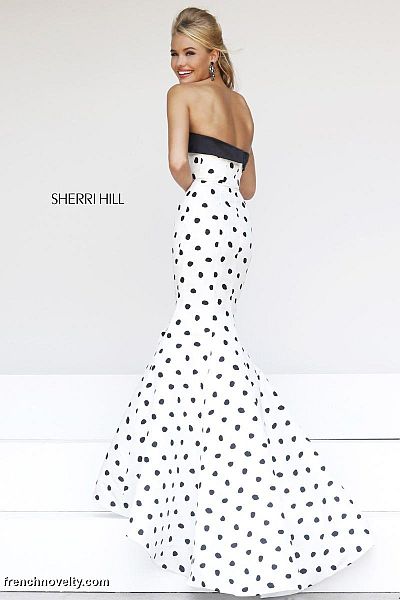 sherri hill polka dot dress