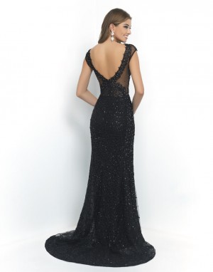 Blush 10010 Sophisticated V Neck Gown