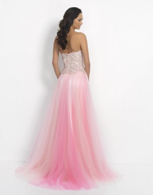 Blush 10019 Beaded Top Evening Dress